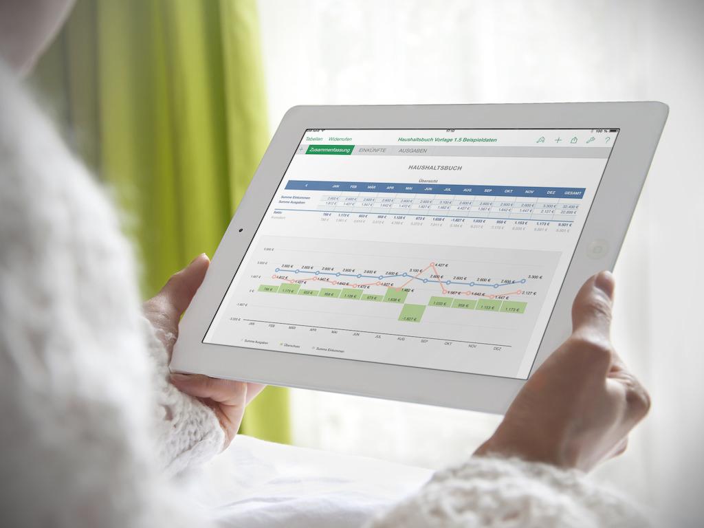 Numbers Vorlage Haushaltsbuch iPad