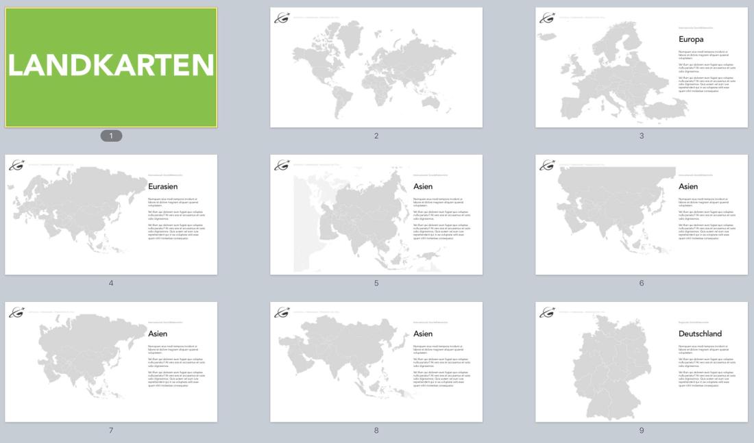 Keynote Vorlage Landkarten 1