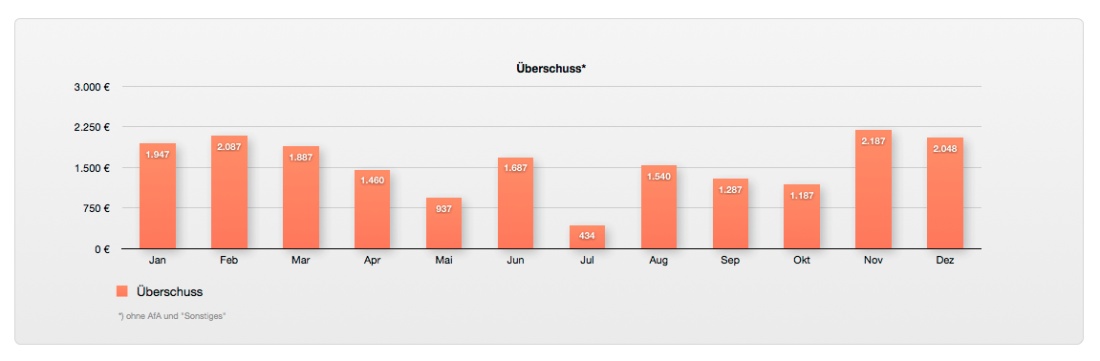 Vorlage Einnahmen-Überschuss-Rechnung 2014 ohne USt für Mac und iPad Grafik 1