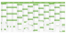 Numbers Vorlage Kalender 2017 für Mac